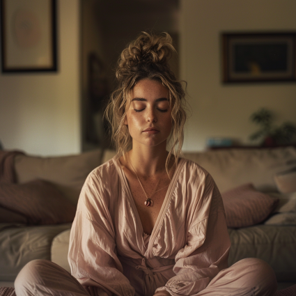 practicing breathwork