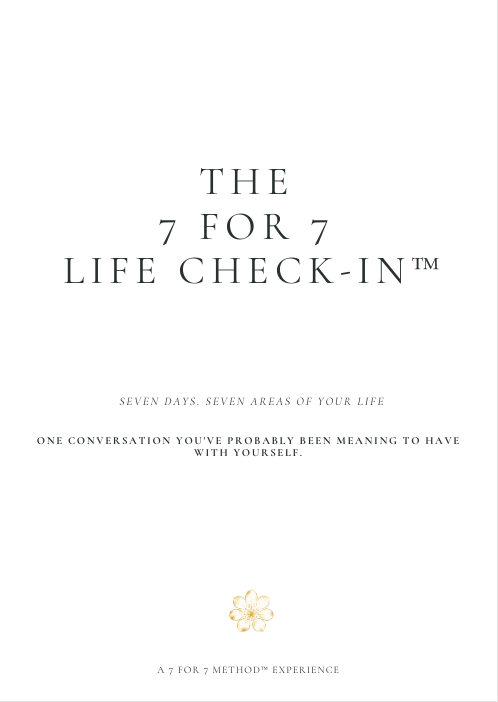 7 for 7 Life Check-In workbook cover